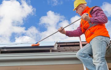 Dam Side soft wash roof cleaning